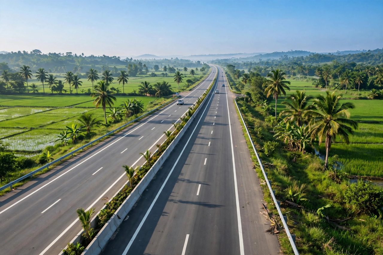 Ảnh: kho ảnh Bao Nhiêu KM — cao tốc Bến Lức – Long Thành, tuyến vừa khai thác toàn tuyến từ 1/10/2026.
